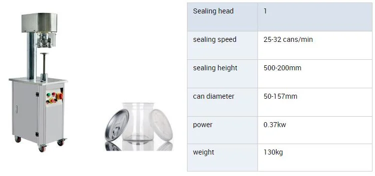 Semi Automatic Soft Drink Beverage Beer Tin Can Seamer for Sale