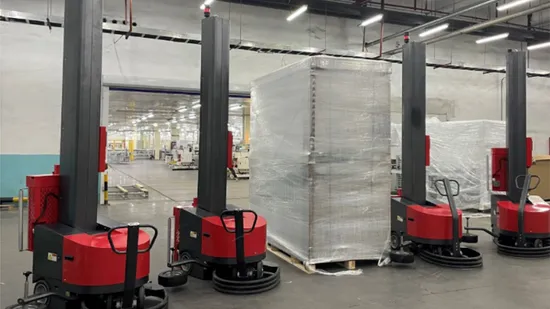 Customized Stretch Film Pallet Wrap Packing Machinery/Full Automatic Shrink Pallet Wrapping Machine